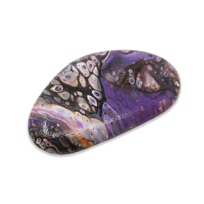 Acrylic Poured Painted Rock #3