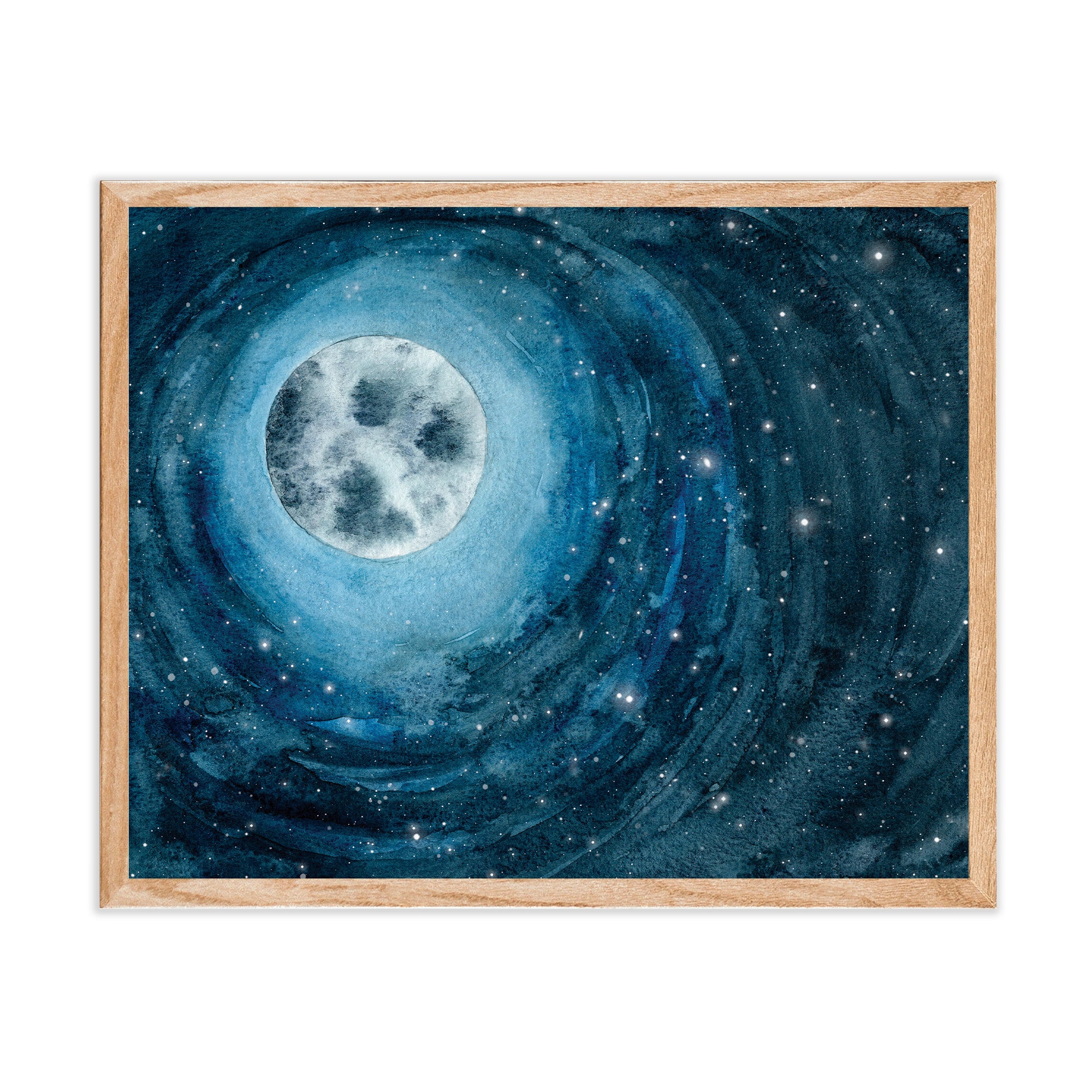 Lunar Dreams Art Print - Moon Wall Art – Green Artist Designs