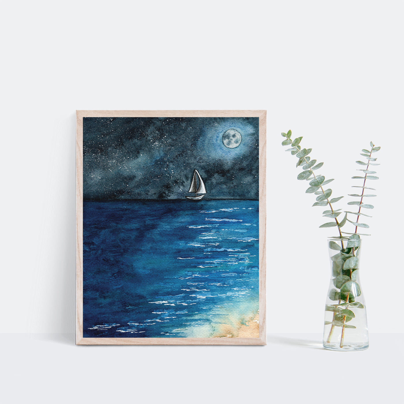 Moonlit Sea Art Print