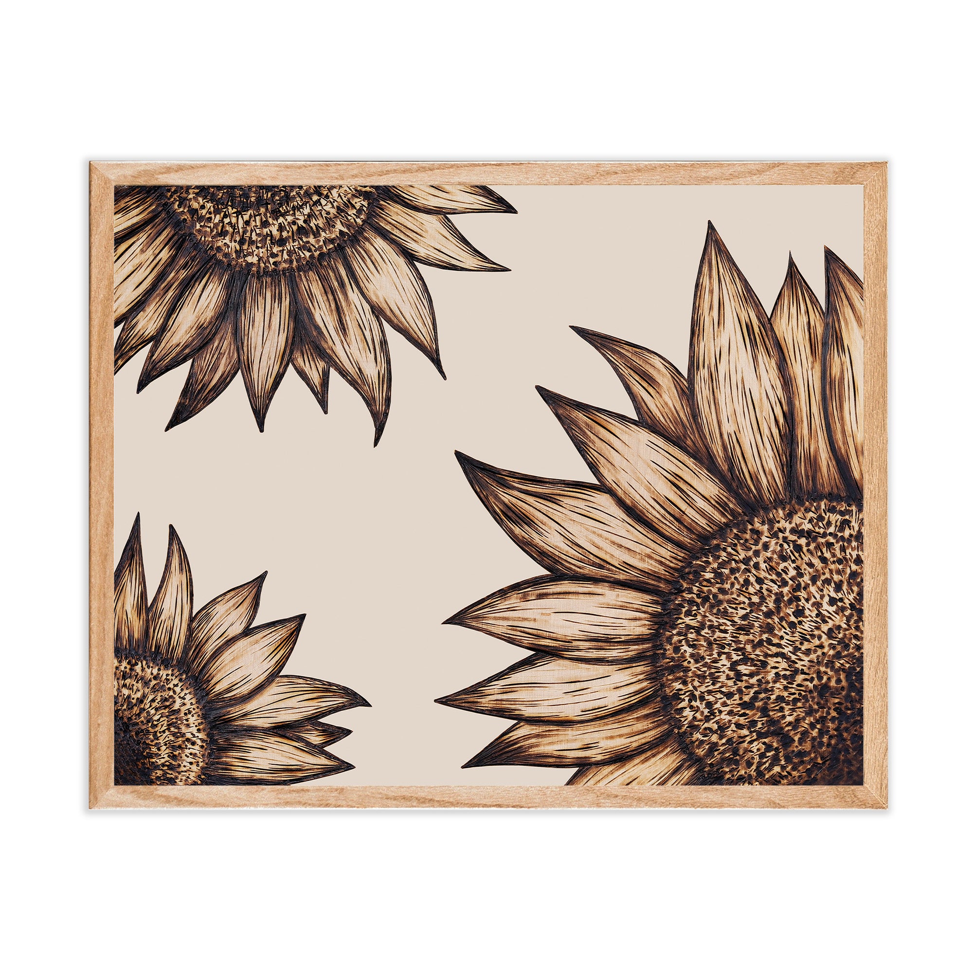 Sunflower Wood Burning Print - Rustic Art Prints – Green Artist Designs sunflower-wood-burning-print-rustic-art-prints-green-artist-designs
