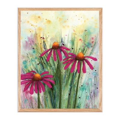 Abstract Florals #01 Art Print