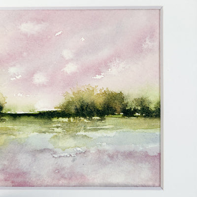 Abstract Watercolor Landscape Painting #1