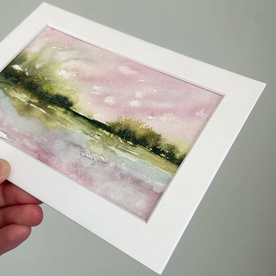 Abstract Watercolor Landscape Painting #1