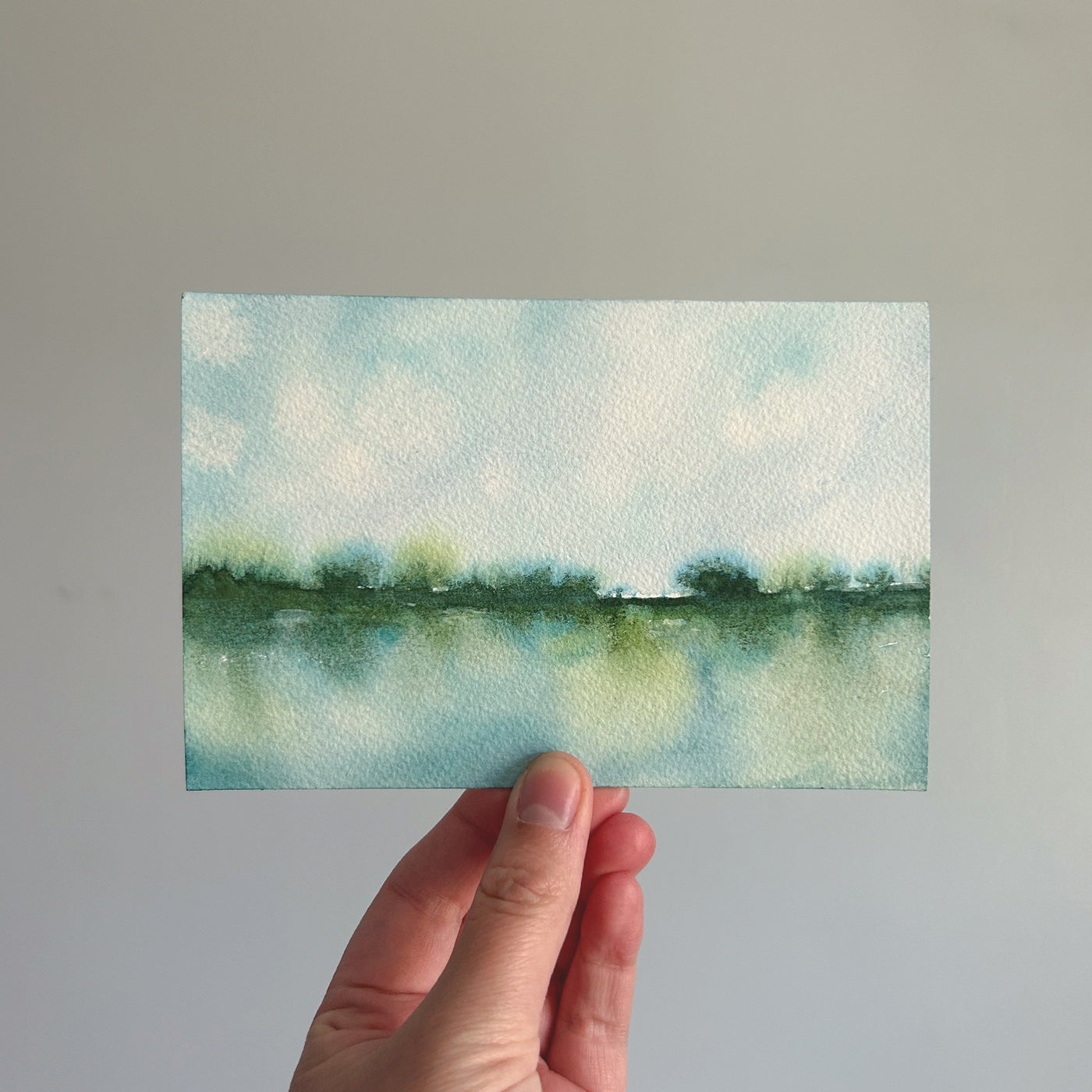 Abstract Watercolor Landscape Painting #3