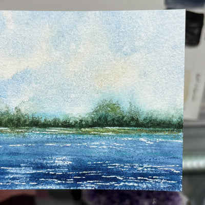 Small 4x3" Watercolor Landscape Painting #13