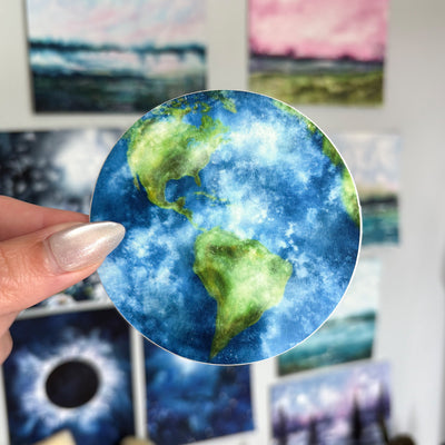 Earth Vinyl Sticker