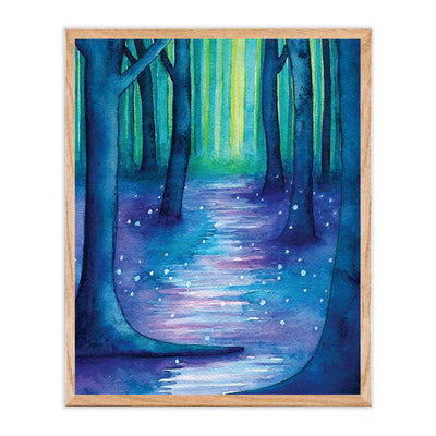 Enchanted Forest Art Print by Green Artist Designs