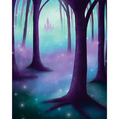 Fairytale Castle Forest Art Print
