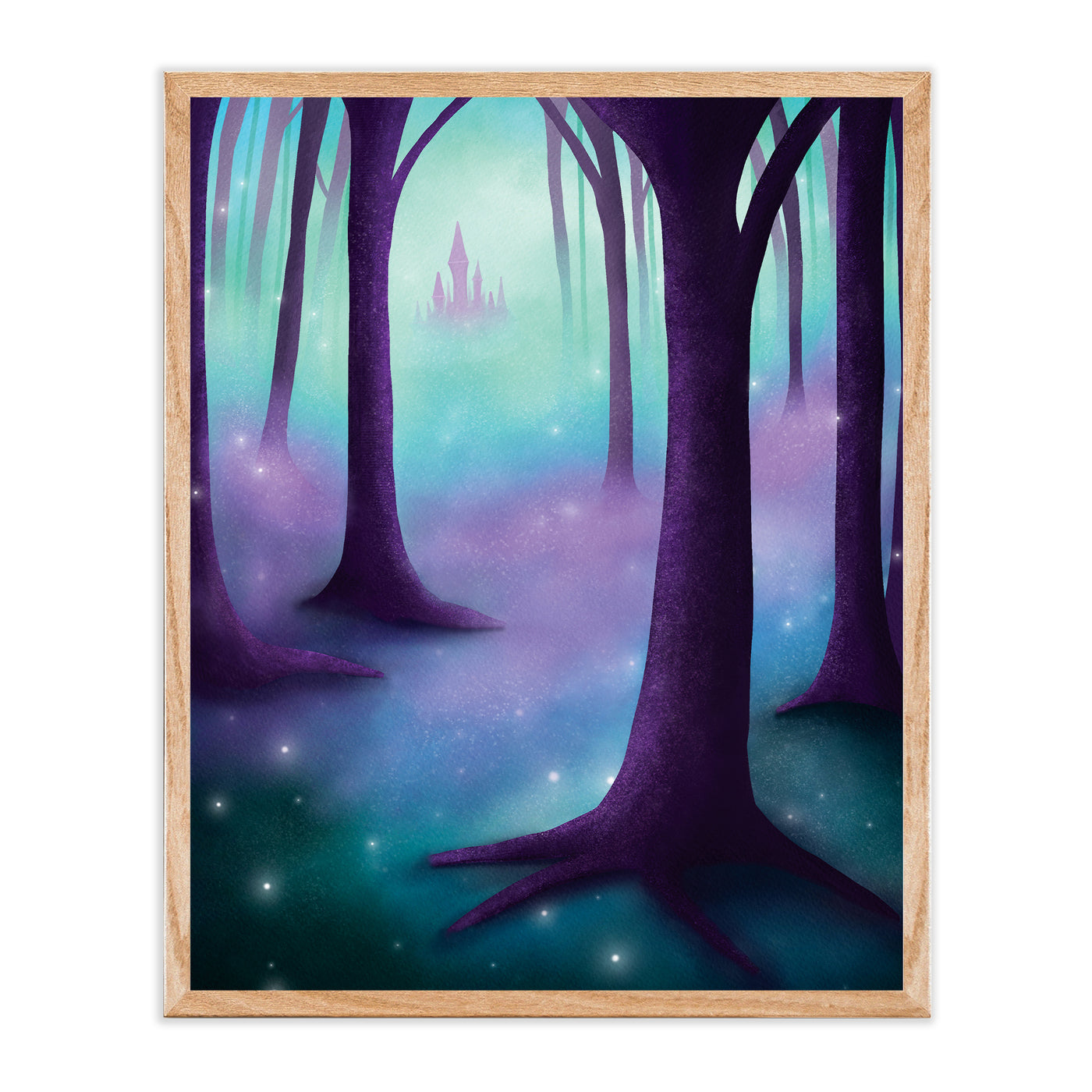 Fairytale Castle Forest Art Print