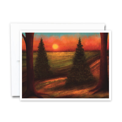 Fall Sunset Notecard