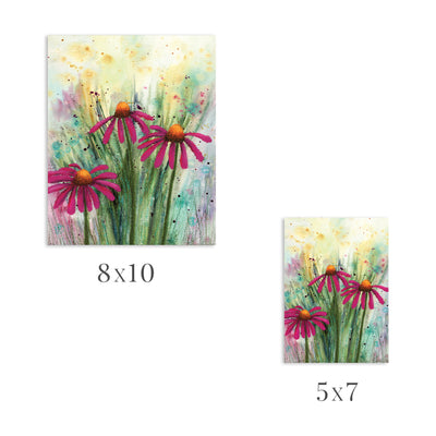 Abstract Florals #01 Art Print