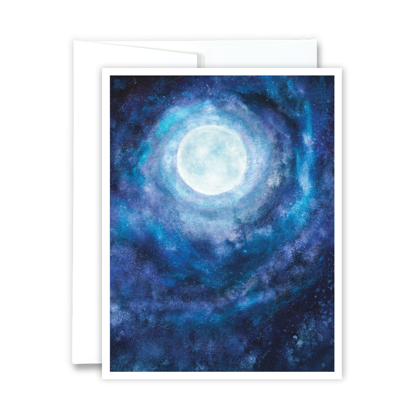 Full Moon Magic Notecard – Green Artist Designs