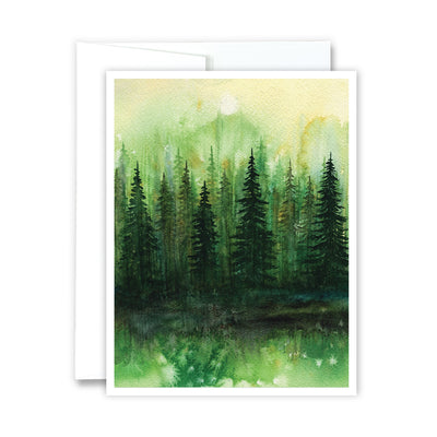 Green Serenity Notecard