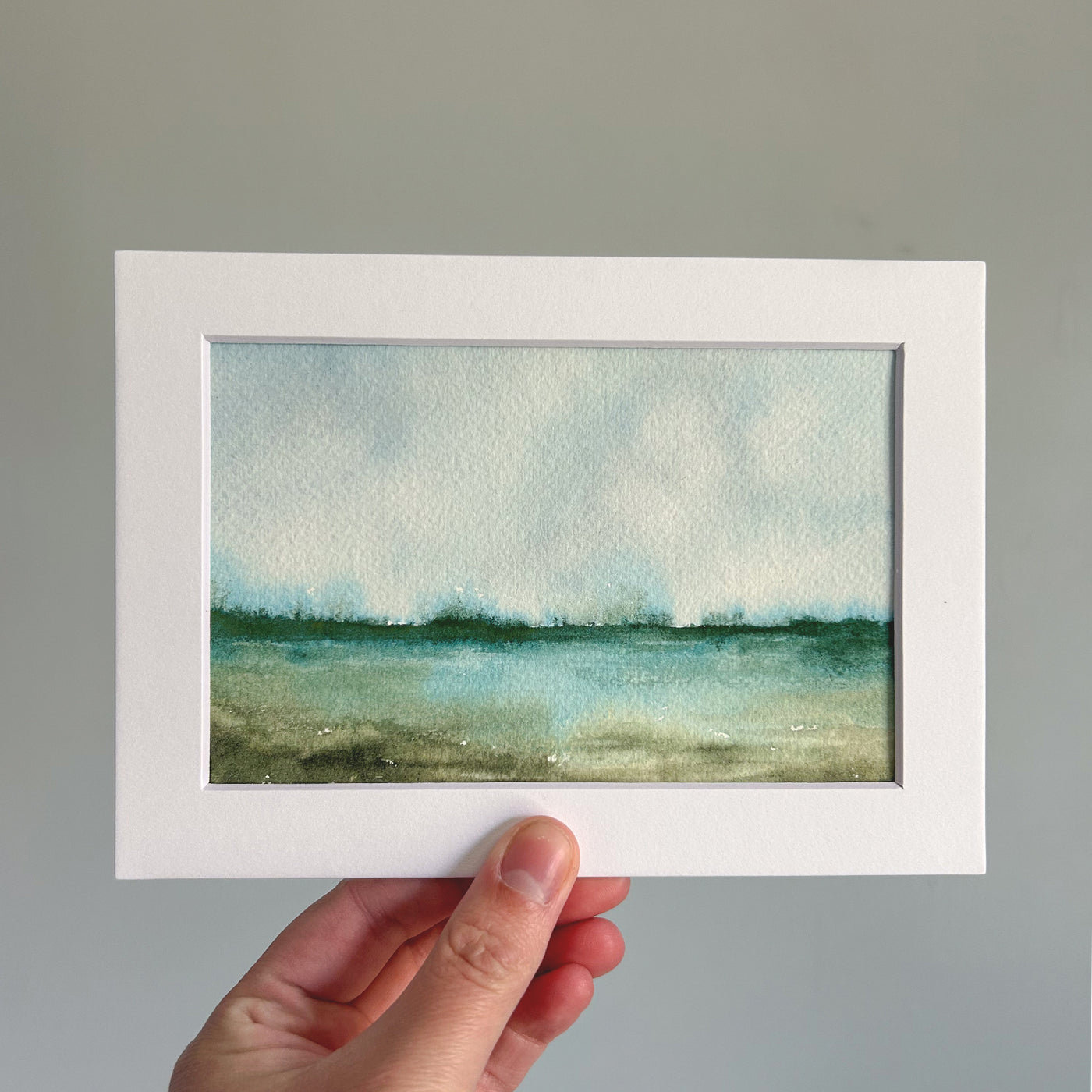 Abstract Watercolor Landscape Painting #4