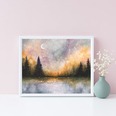 Lunar Twilight Art Print