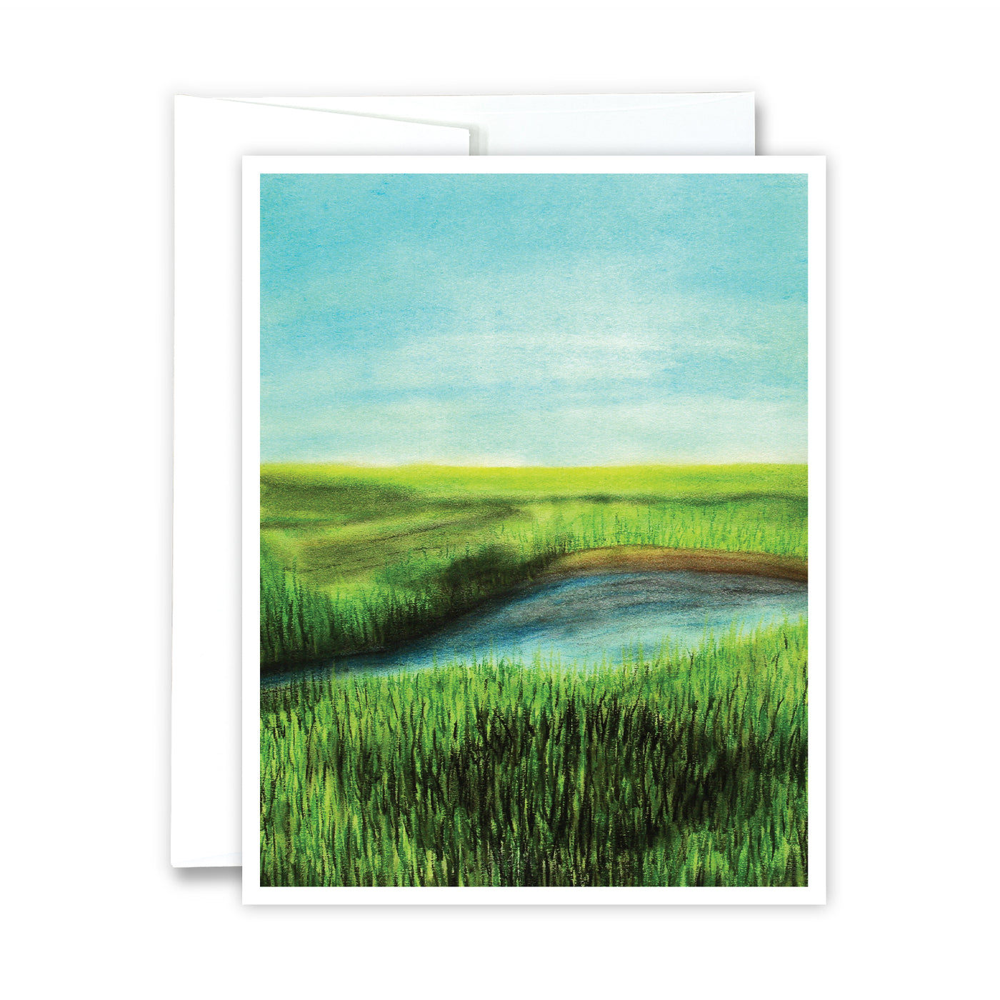 Marsh Landscape Greeting Card