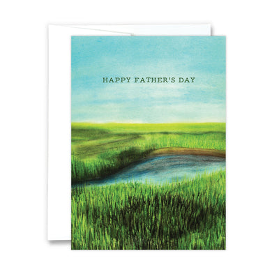 Marsh Landscape Father's Day Card