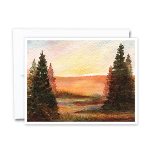 October Glow Notecard