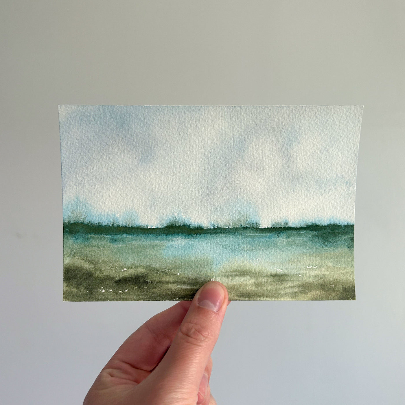 Abstract Watercolor Landscape Painting #4