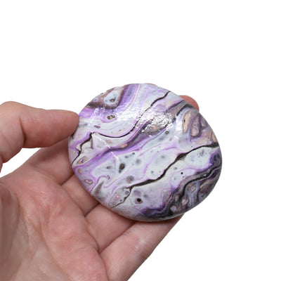 Acrylic Poured Painted Rock #4
