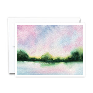 Pastel Reflection Notecard