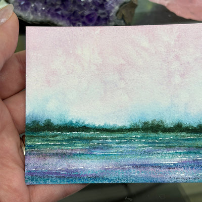 Small 4x3" Watercolor Landscape Painting #06