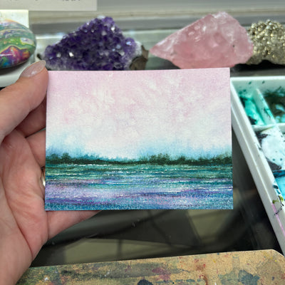 Small 4x3" Watercolor Landscape Painting #06