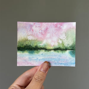 Small 4x3" Watercolor Landscape Painting #2