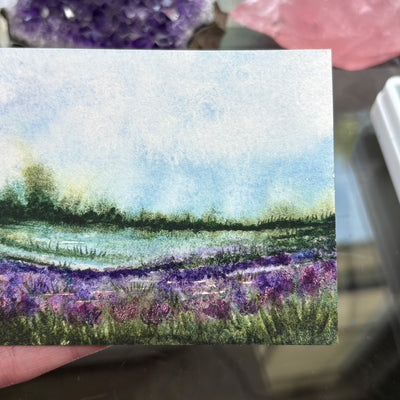 Small 4x3" Watercolor Landscape Painting #09