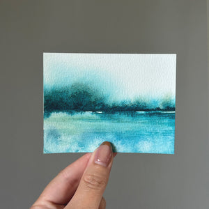 Small 4x3" Watercolor Landscape Painting #4
