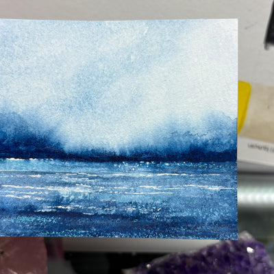 Small 4x3" Watercolor Landscape Painting #11
