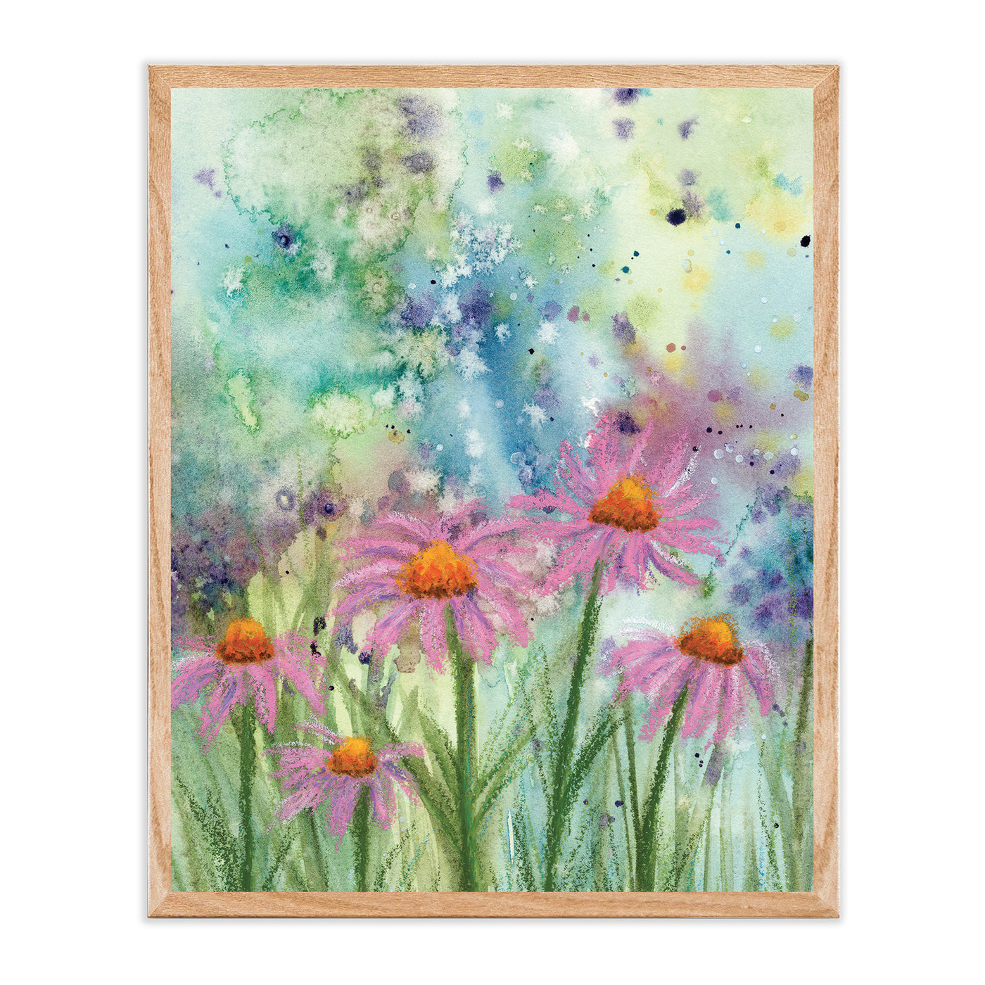 summer blooms art print