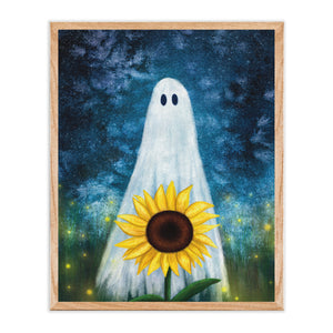 Sunflower Ghost Art Print