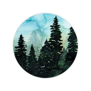 Watercolor Forest Vinyl Sticker