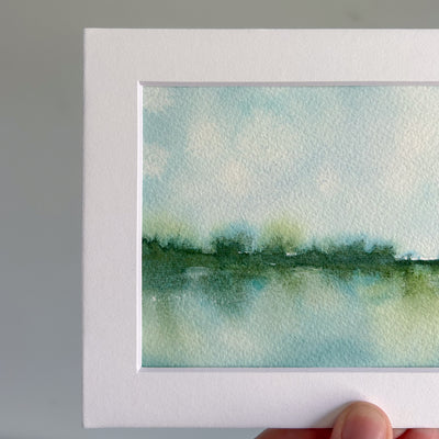 Abstract Watercolor Landscape Painting #3