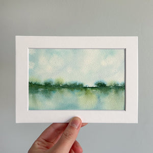 Abstract Watercolor Landscape Painting #3