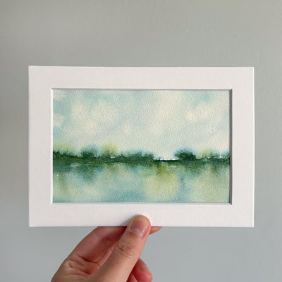 Abstract Watercolor Landscape Painting #3