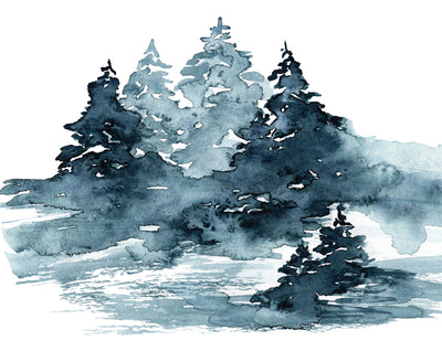 Winter Pines Art Print