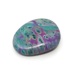 Purple Hand Painted Rock Art For Sale