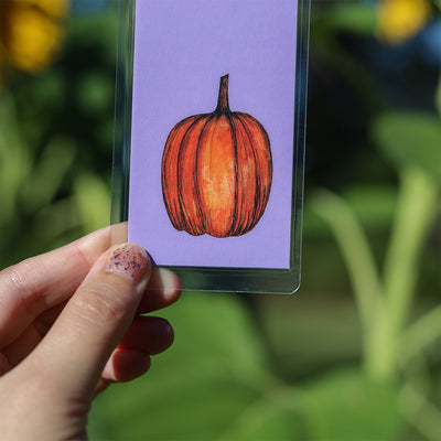 Fall themed autumn bookmark