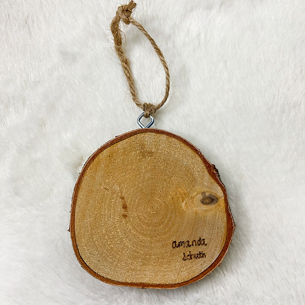 wood ornament by green artist designs