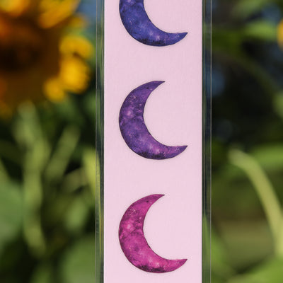 Pink Moon Bookmark by Green Artist