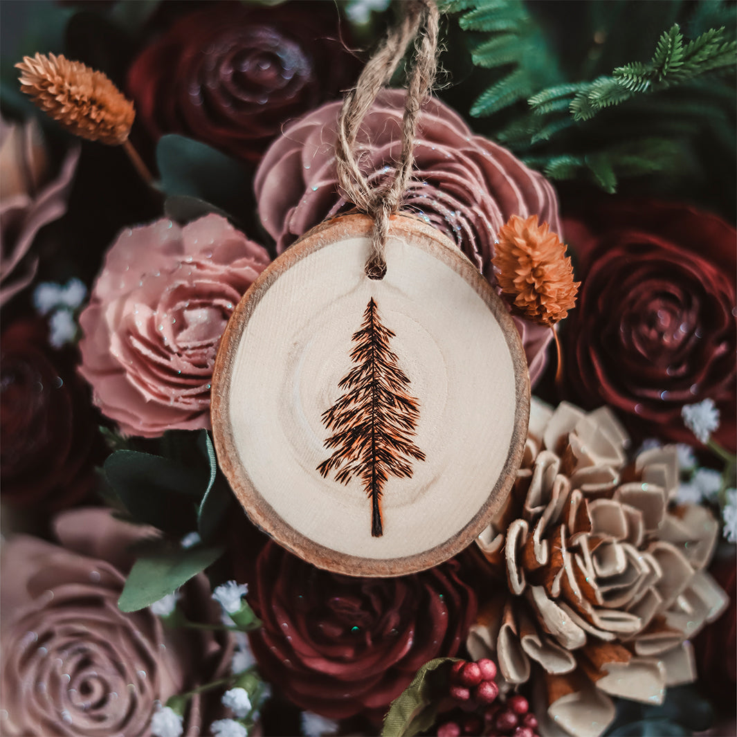 Pine tree ornament
