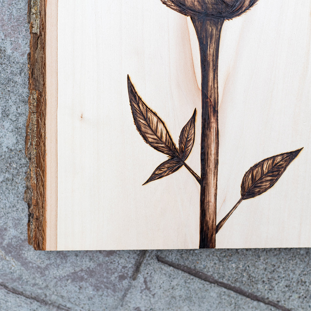 Wood burning art, deals handmade