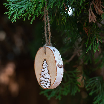 Wood Burned Ornament by Green Artist