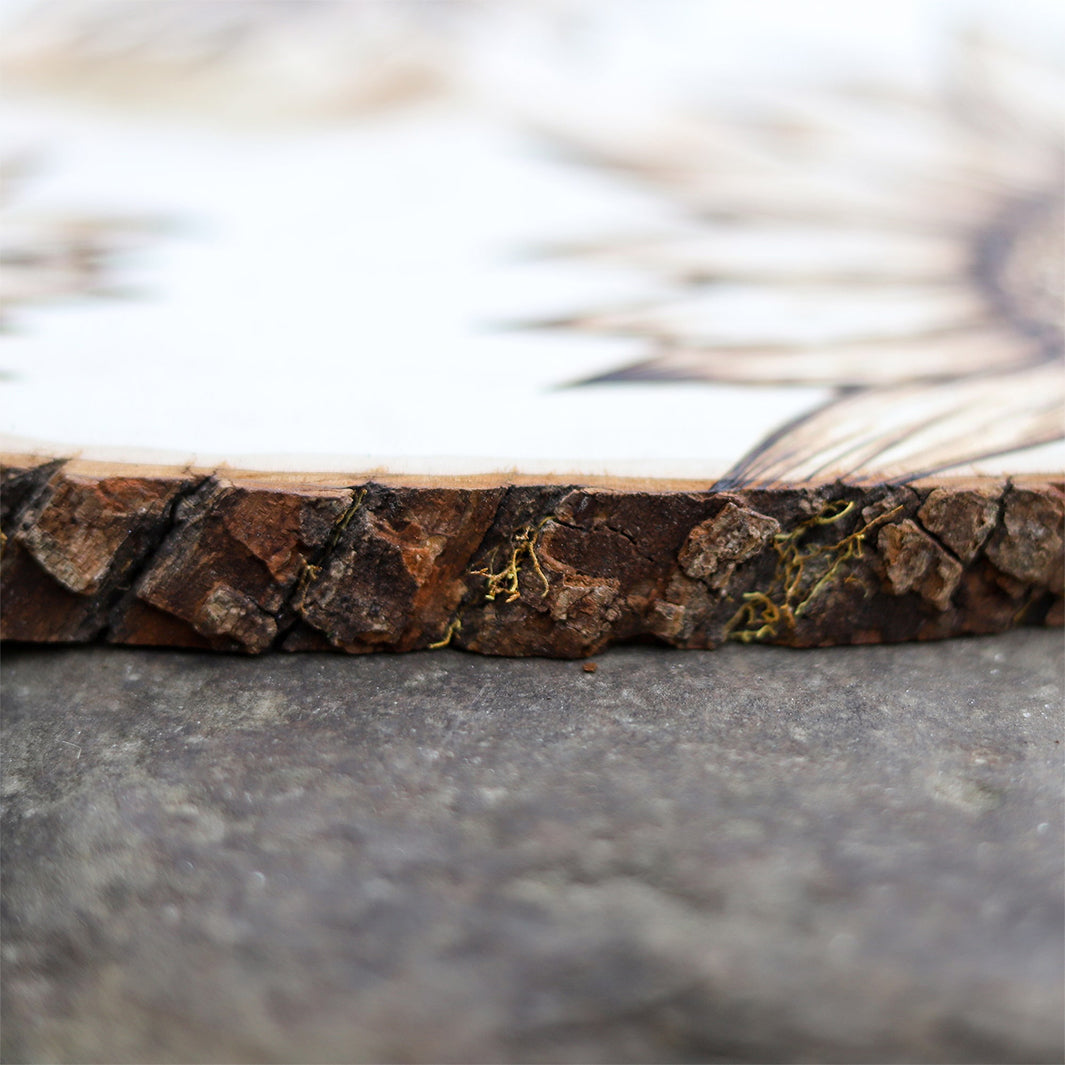 Whimsical Sunflowers Original Wood Burning | Pyrography Art – Green ...
