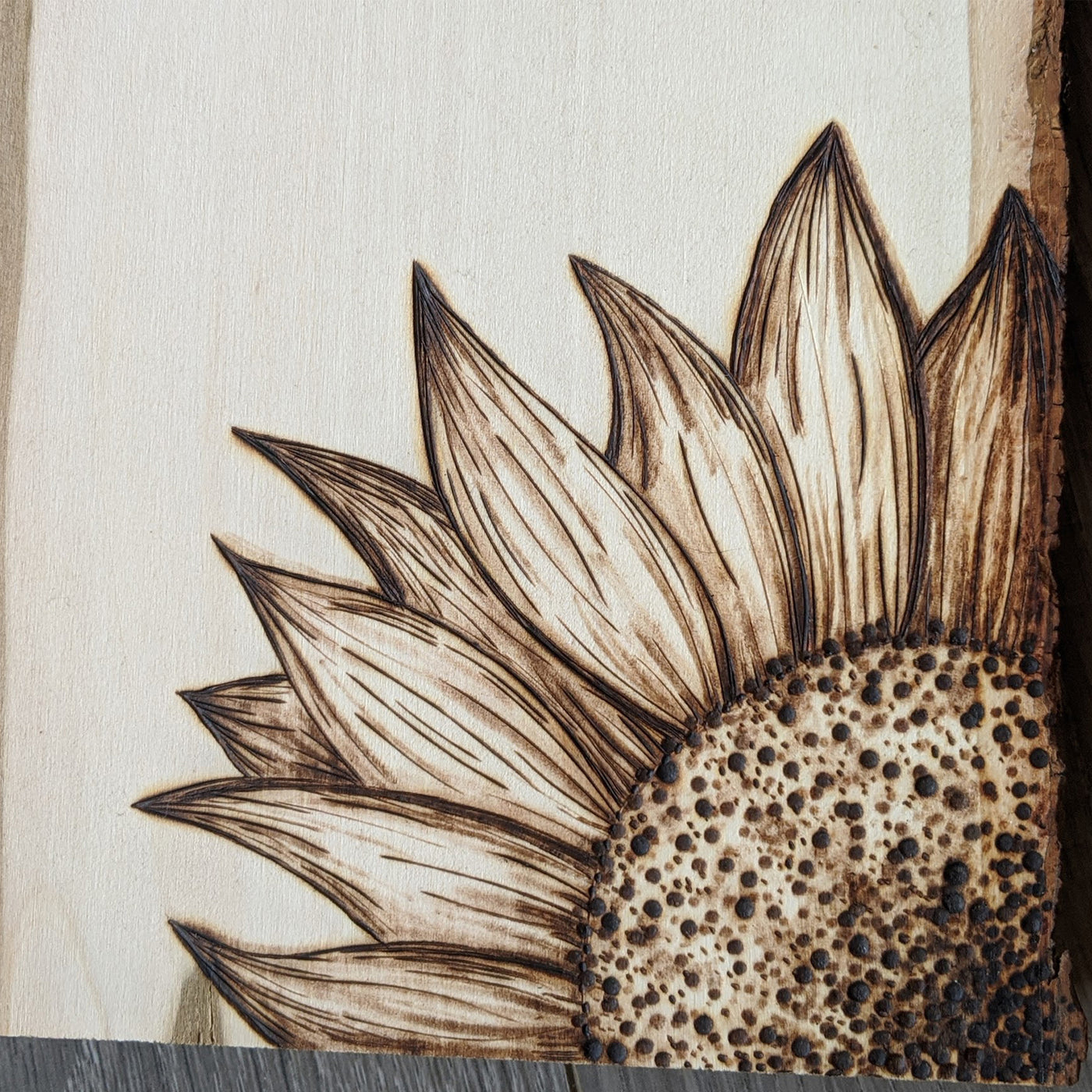 Sunflower Wood Sign
